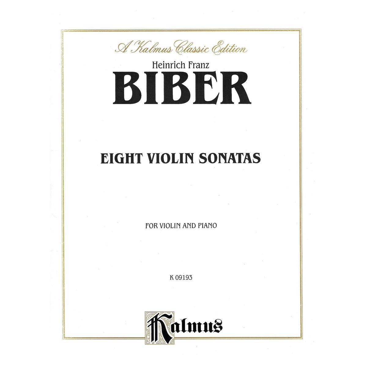 Biber - Eight Violin Sonatas