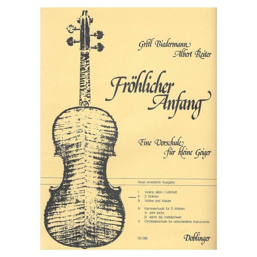 Biedermann - Frohlicher Anfang Vol.2 for Two Violins