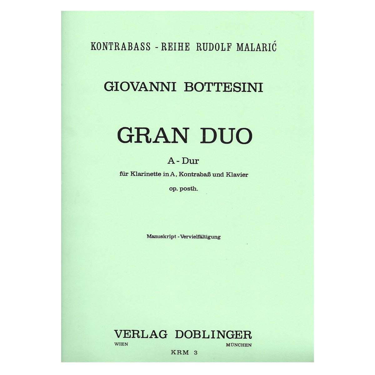 Bottesini - Gran Duo in A Major