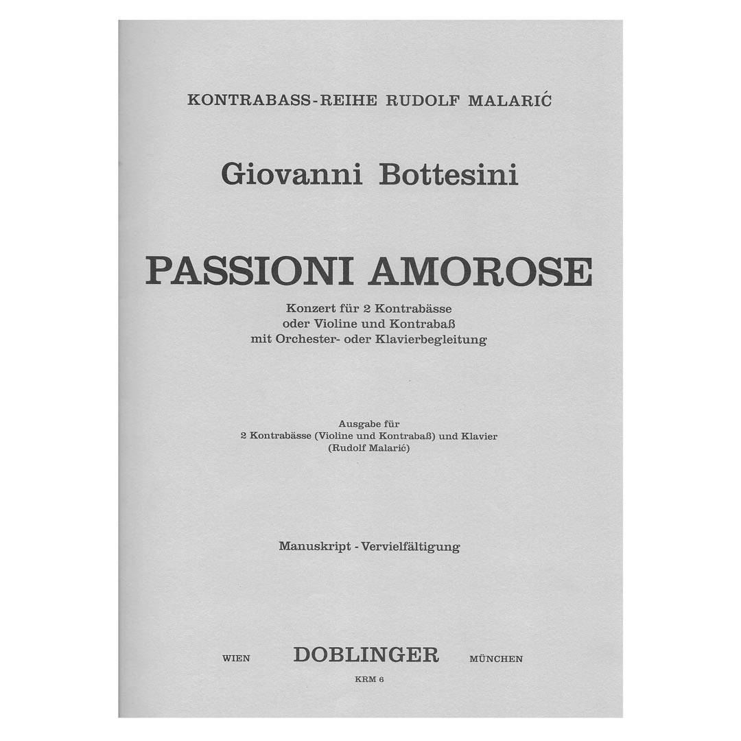 Bottesini - Passioni Amorose Concert