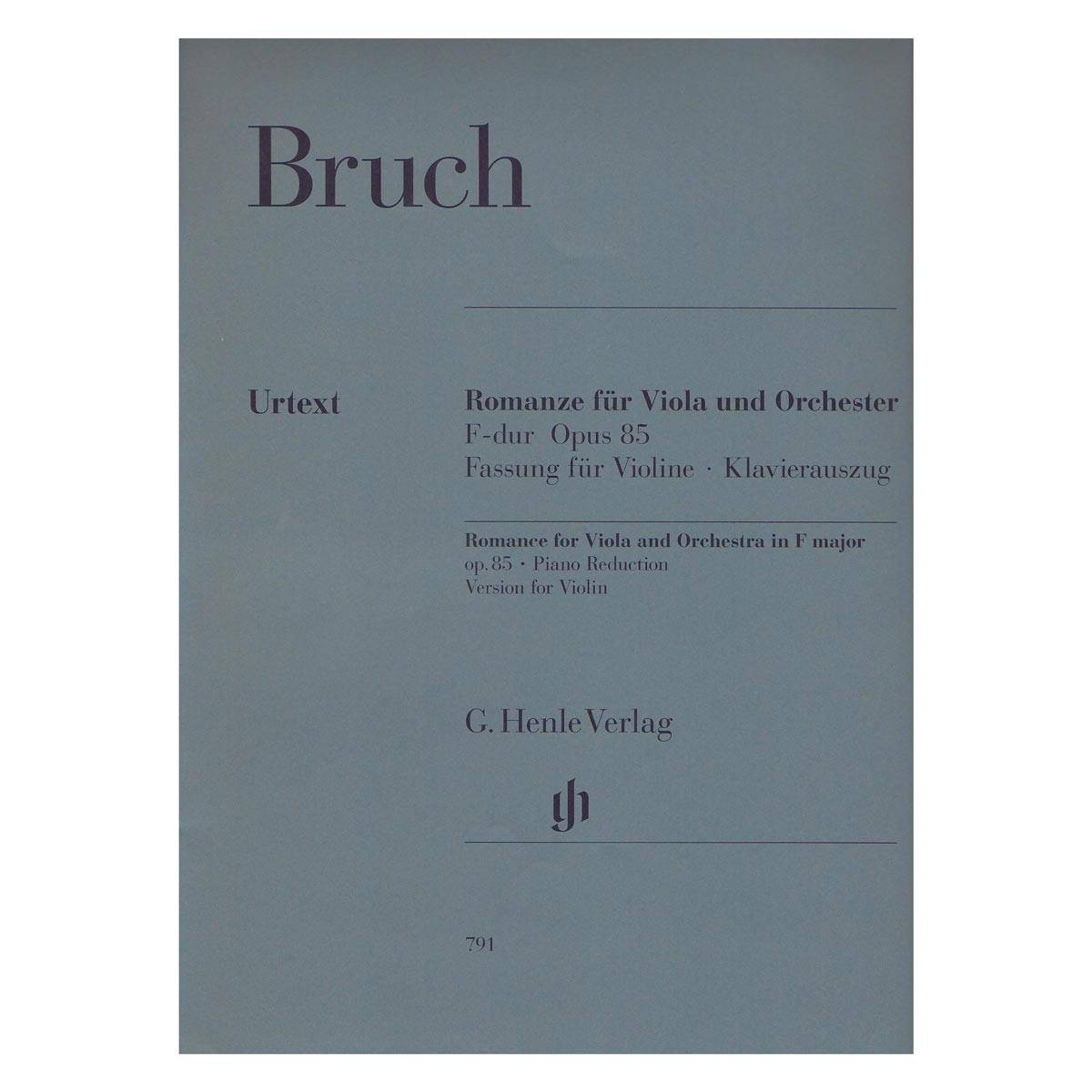 Bruch - Romanze In F Major Op.85