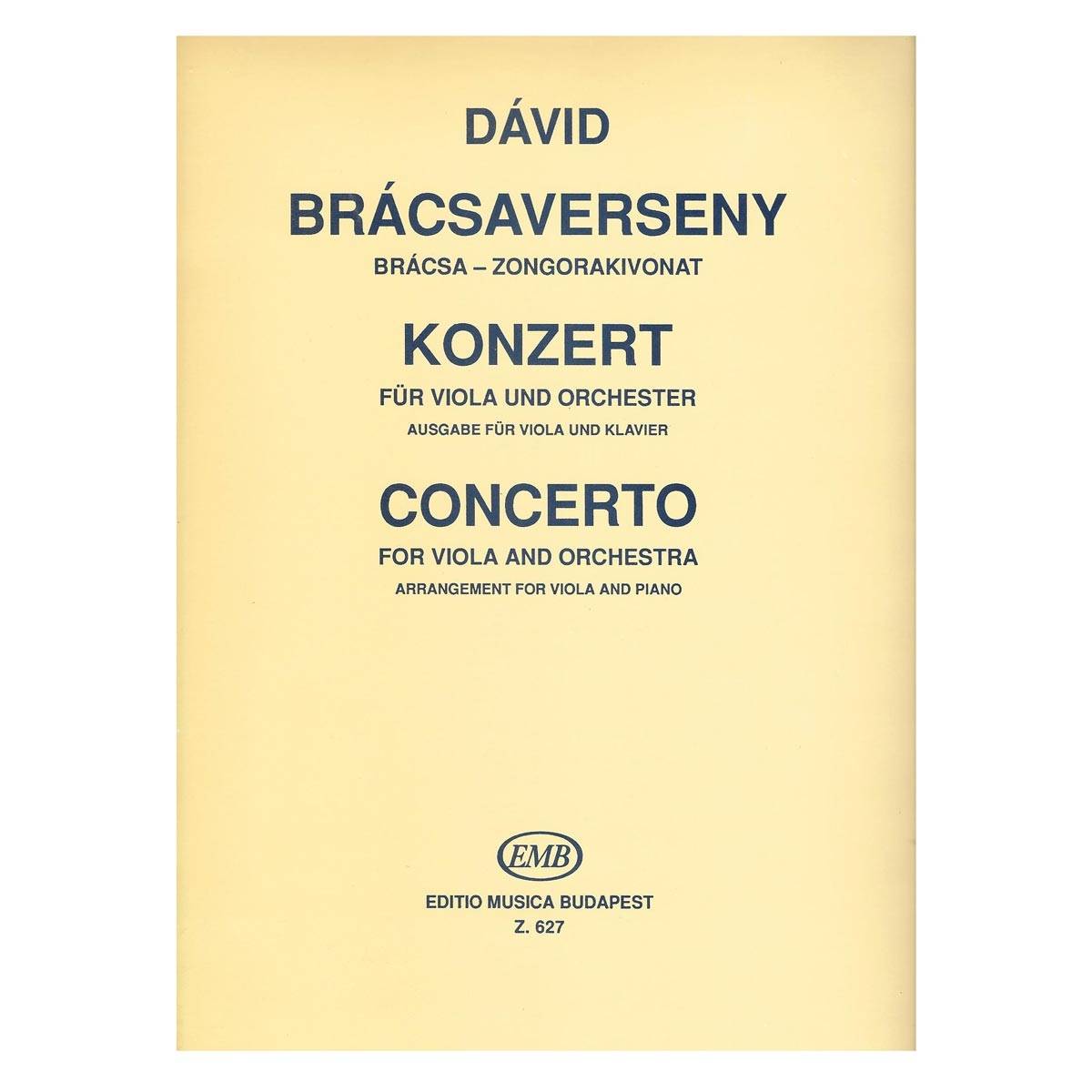 Gyula - Bracsaverseny - Concerto For Viola & Piano