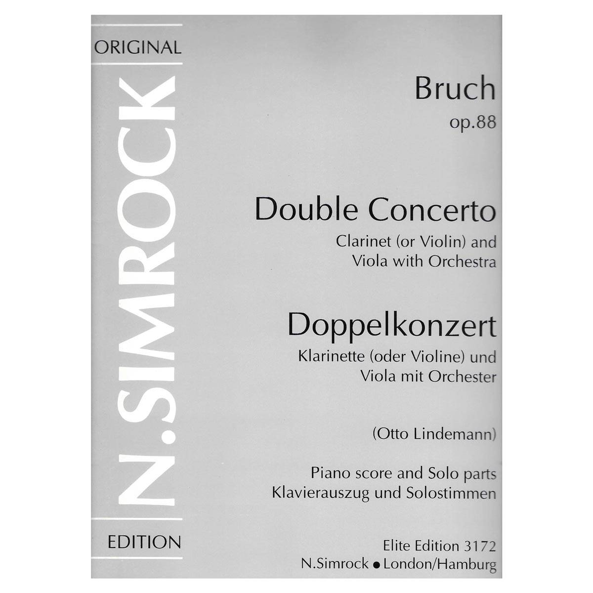 Bruch - Double Concerto for Clarinet, Viola & Piano