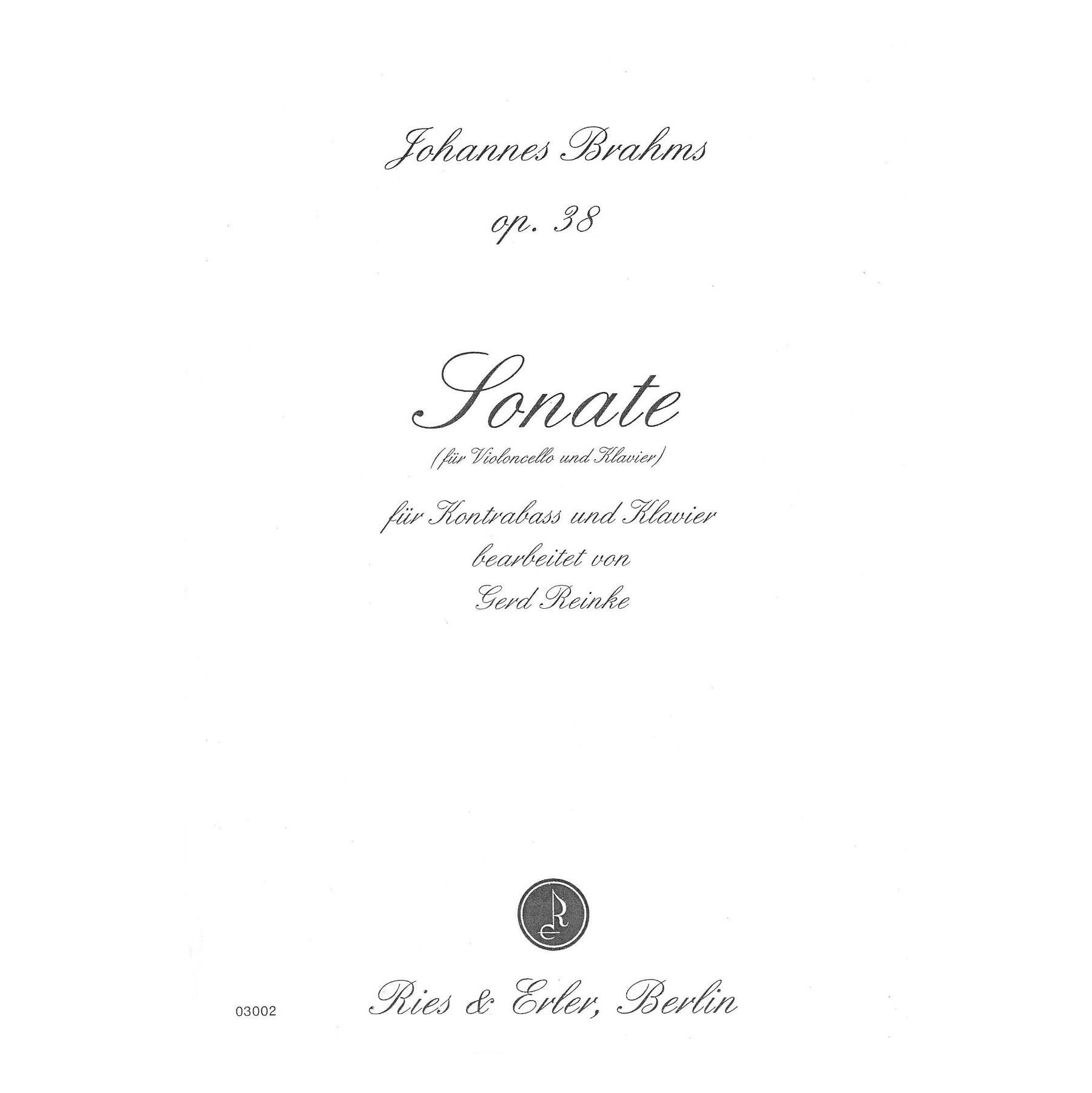 Brahms - Sonate Op.38