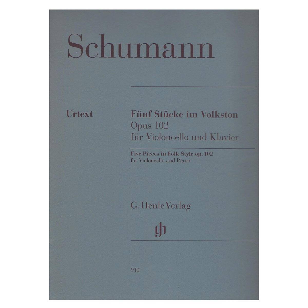 Schumann - 5 Pieces In Folk Style Op.102 for Cello & Piano