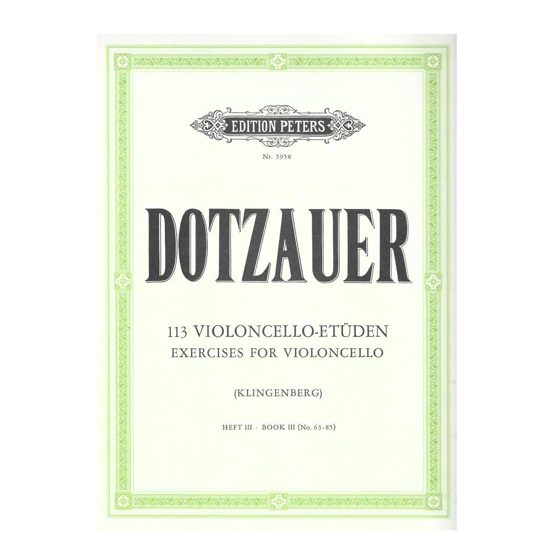 Dotzauer - 113 Excercises for Violoncello Vol.3