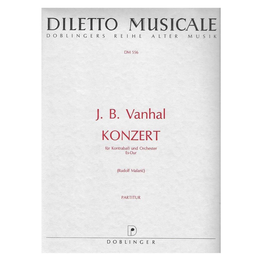 Vanhal - Konzert [Full Score] for Double Bass & Orchestra