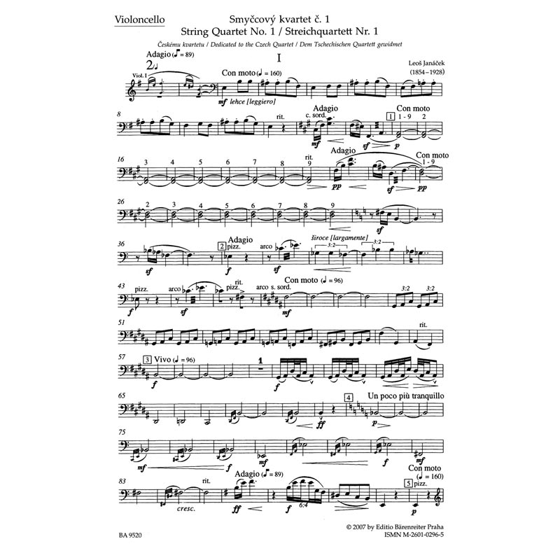 Janacek - String Quartet N.1 (Parts)