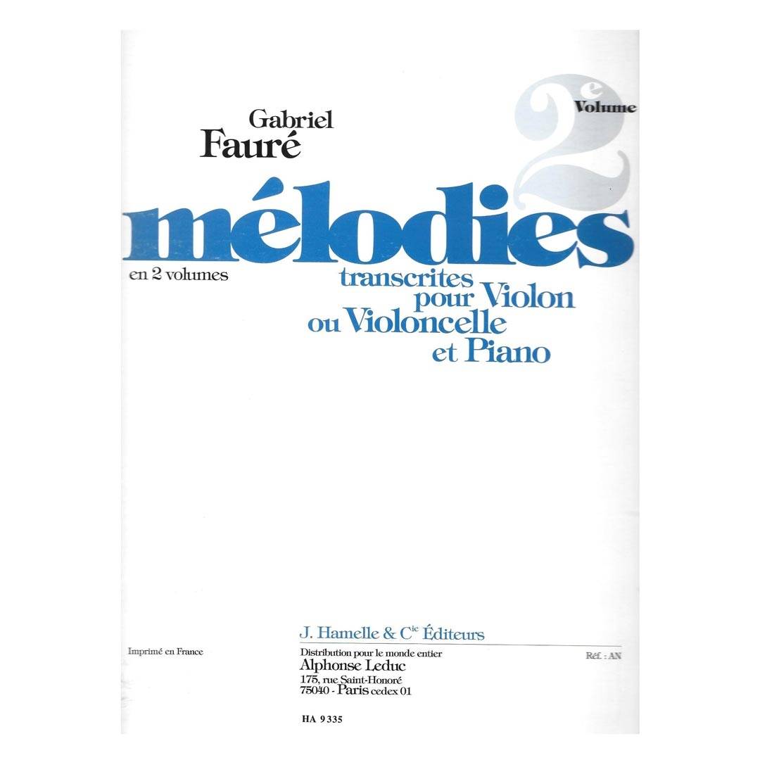 Faure - Melodies Vol.2