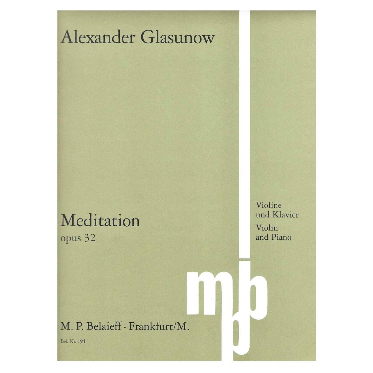 Glasunow - Meditation Op.32