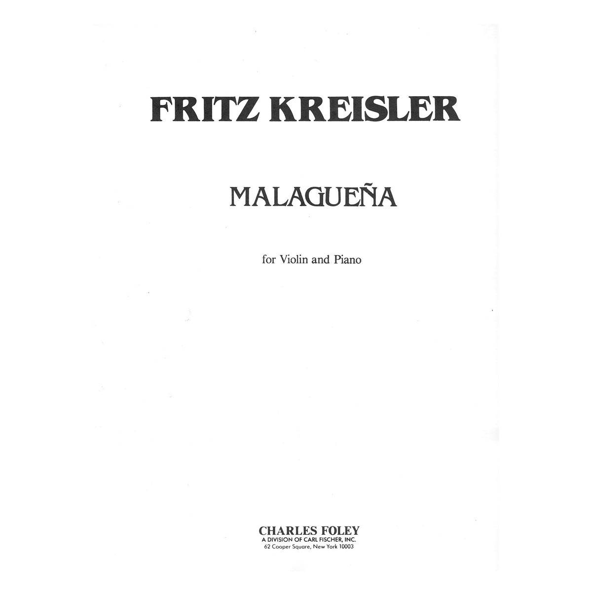 Kreisler - Malaguena