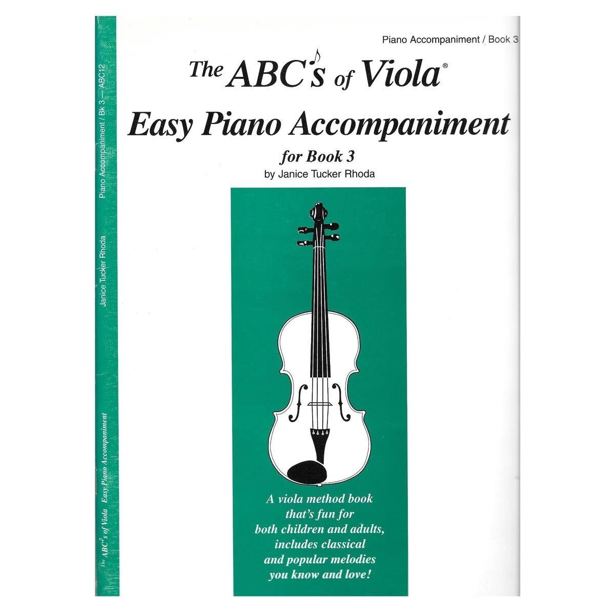 Rhoda - The ABCs Of Viola Easy Piano Accompaniment for Book 3