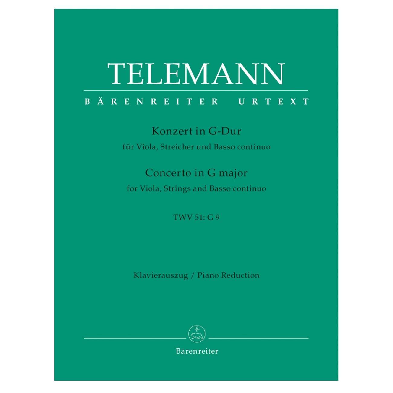 Telemann - Concerto In G Major for Viola & Piano
