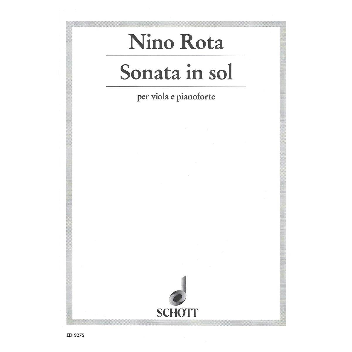 Rota - Sonata for Viola & Piano