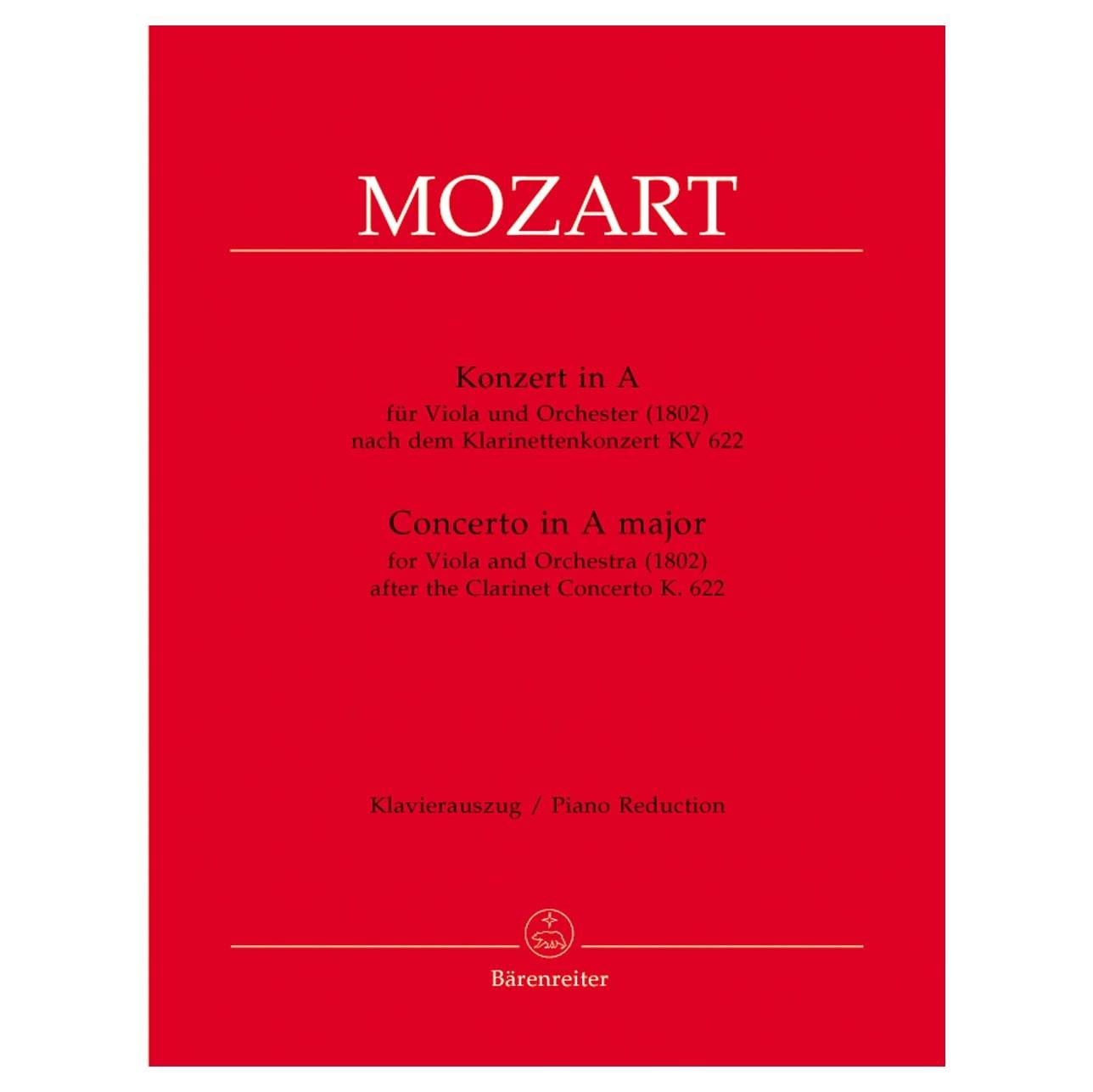 Mozart - Concerto In A Major for Viola & Piano