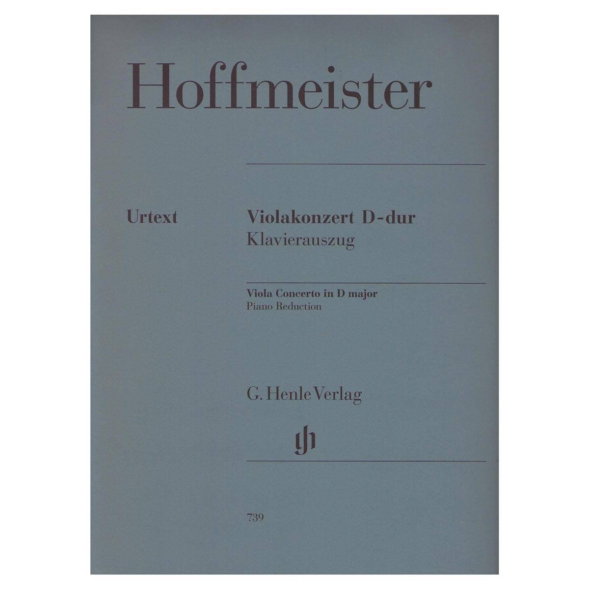 Hoffmeister - Viola Concerto In D Major for Viola & Piano