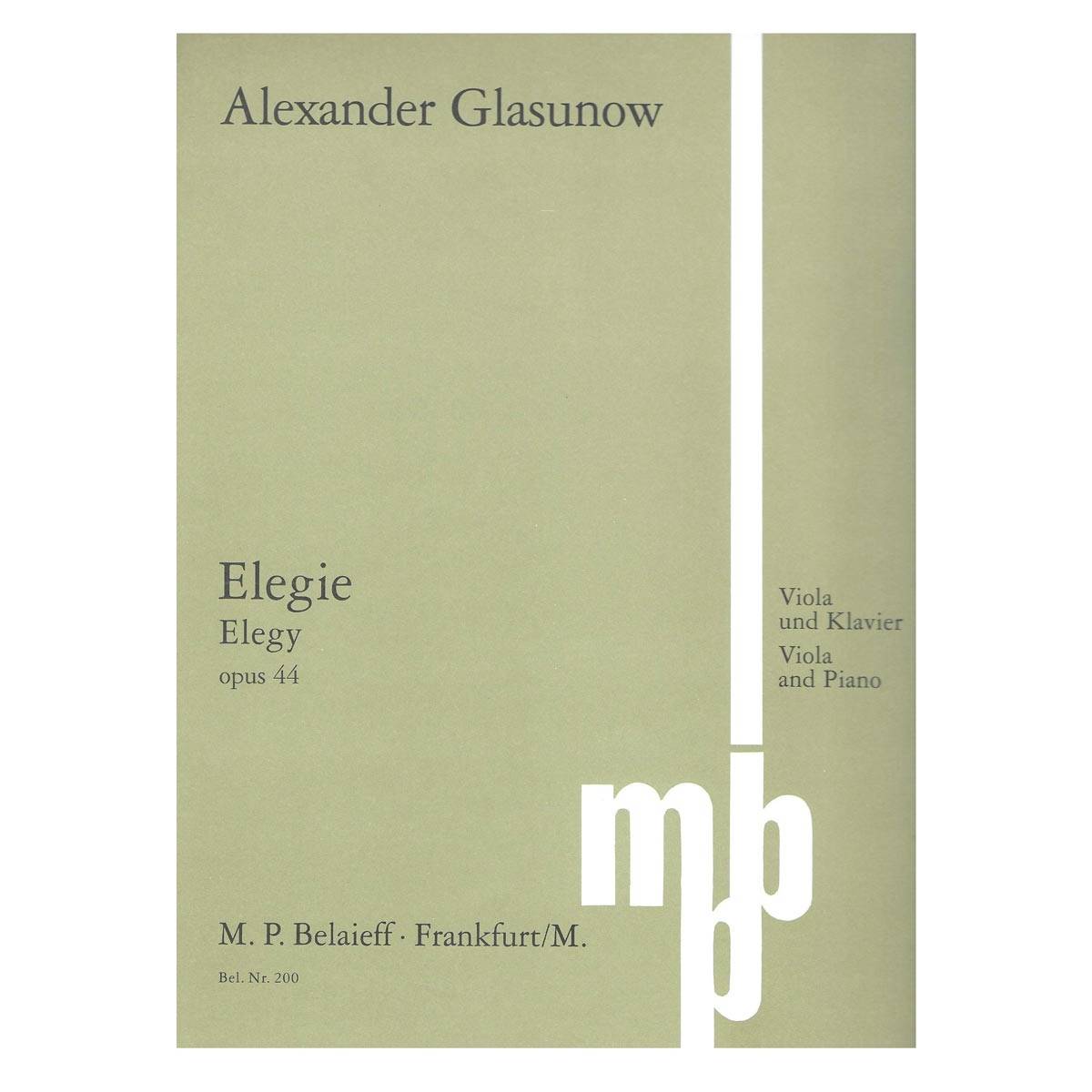 Glasunow - Elegy Op.44 for Viola & Piano