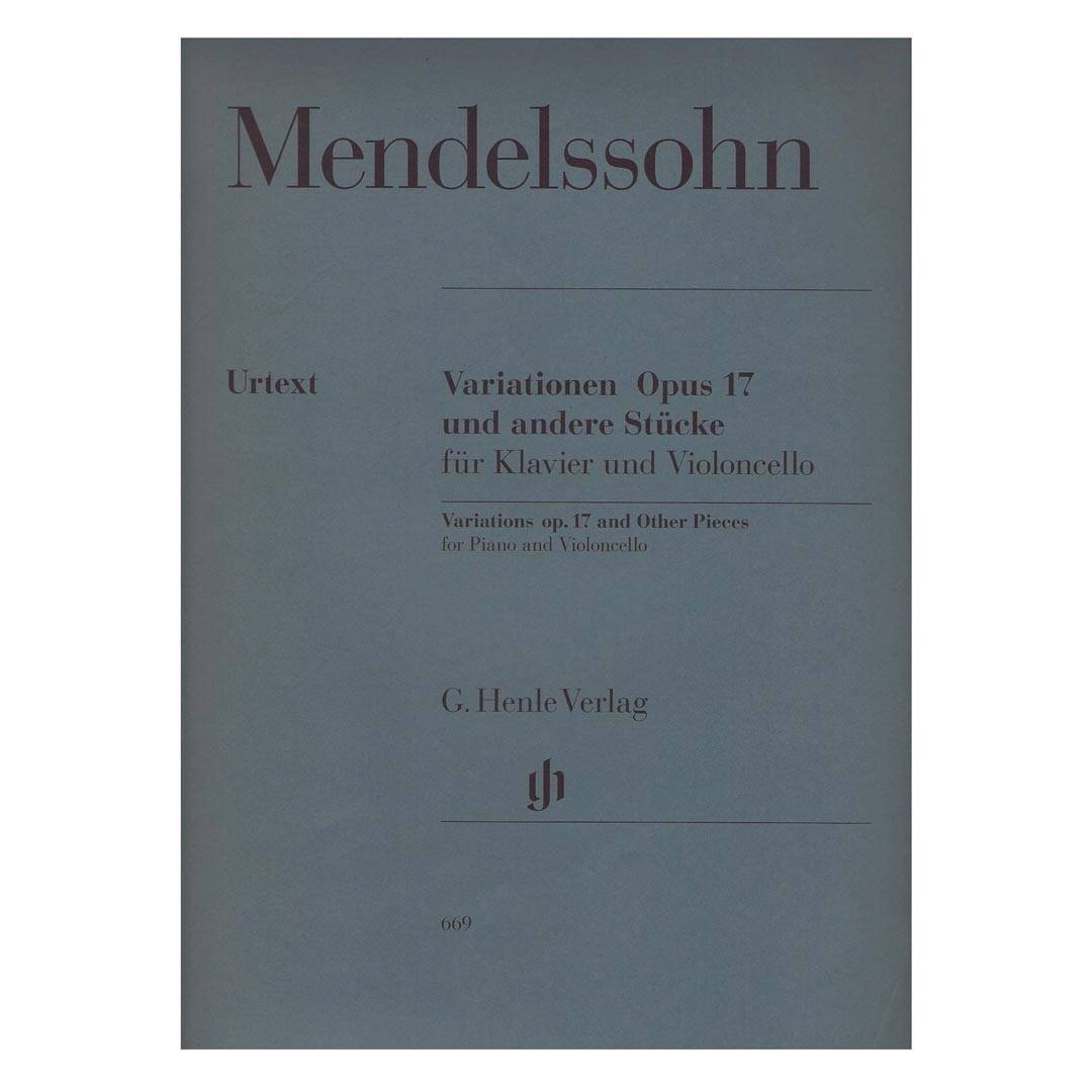 Mendelssohn - Variations Op.17 for Piano & Cello