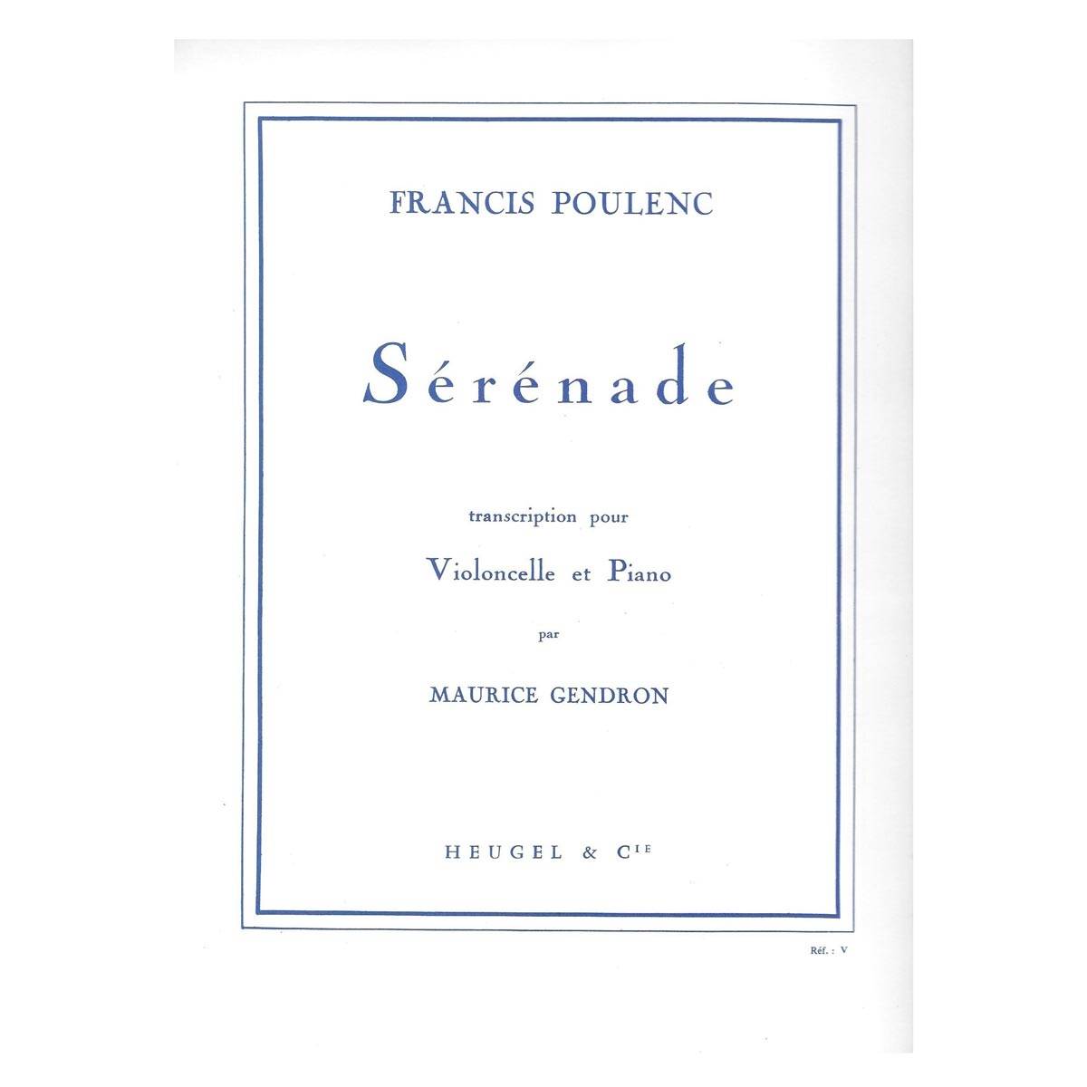 Poulenc - Serenade for Cello and Piano