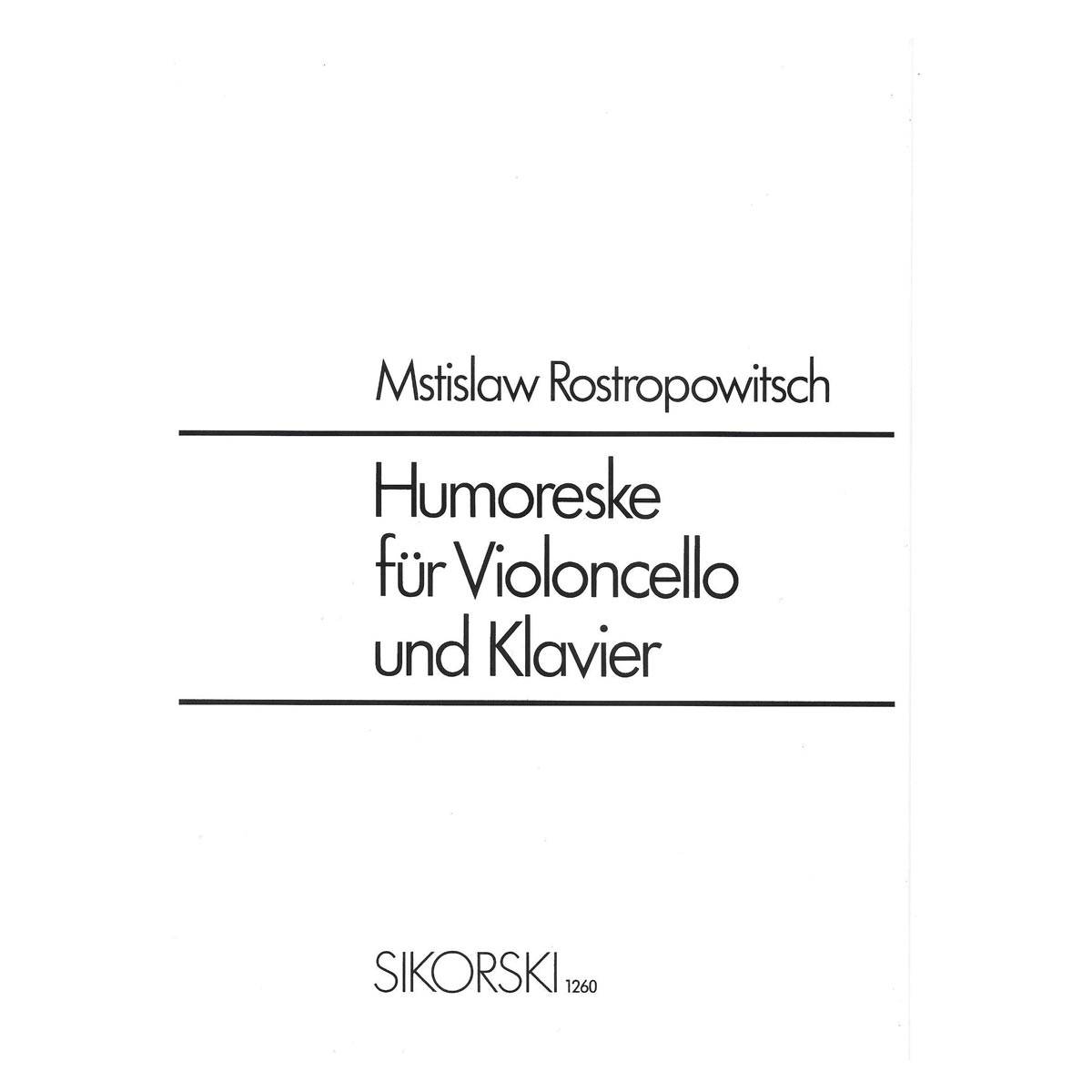 Rostropowitsch - Humoreske for Cello & Piano