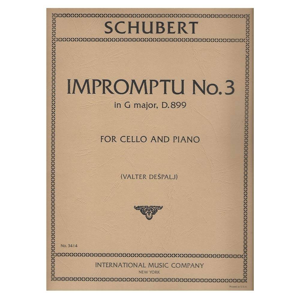 Schubert - Impromptu Nr. 3 in G Major for Cello & Piano