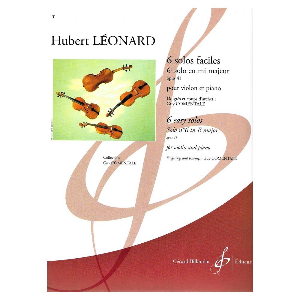 Leonard - 6 Solos Faciles Solo Nr.6 In E Major Op.41