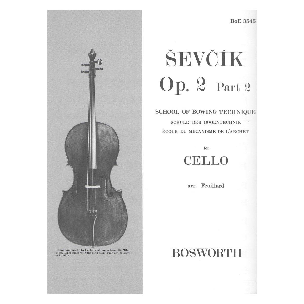 Sevcik - Opus 2 Part 2 for Cello