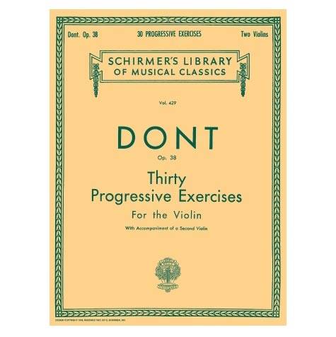 Dont - 30 Progressive Exercises Op.38