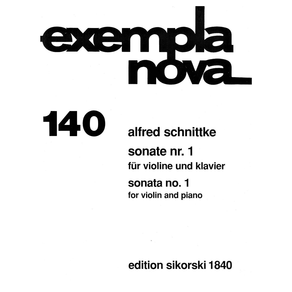 Schnittke - Sonate Nr.1
