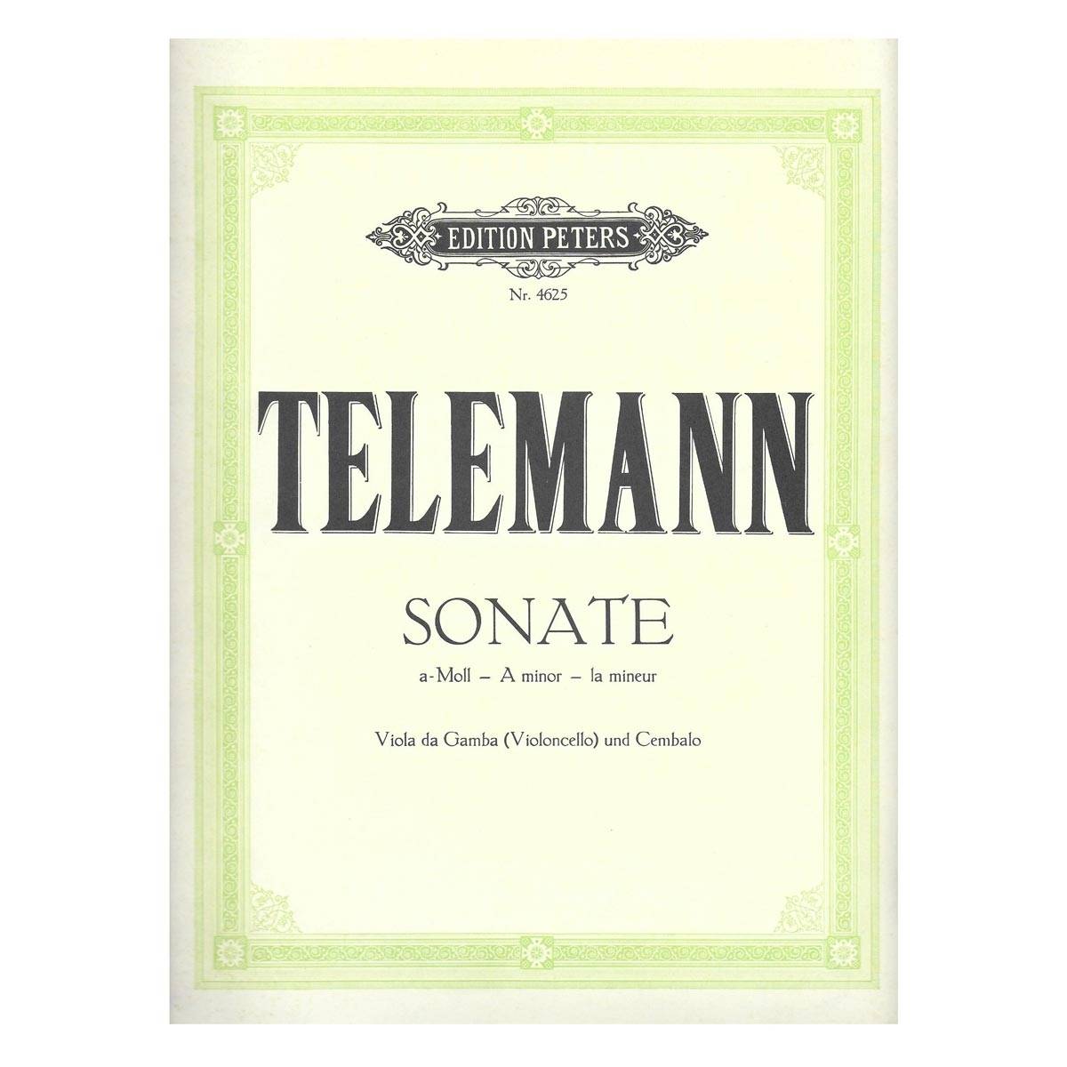 Telemann - Sonate in A Minor for Cello & Piano