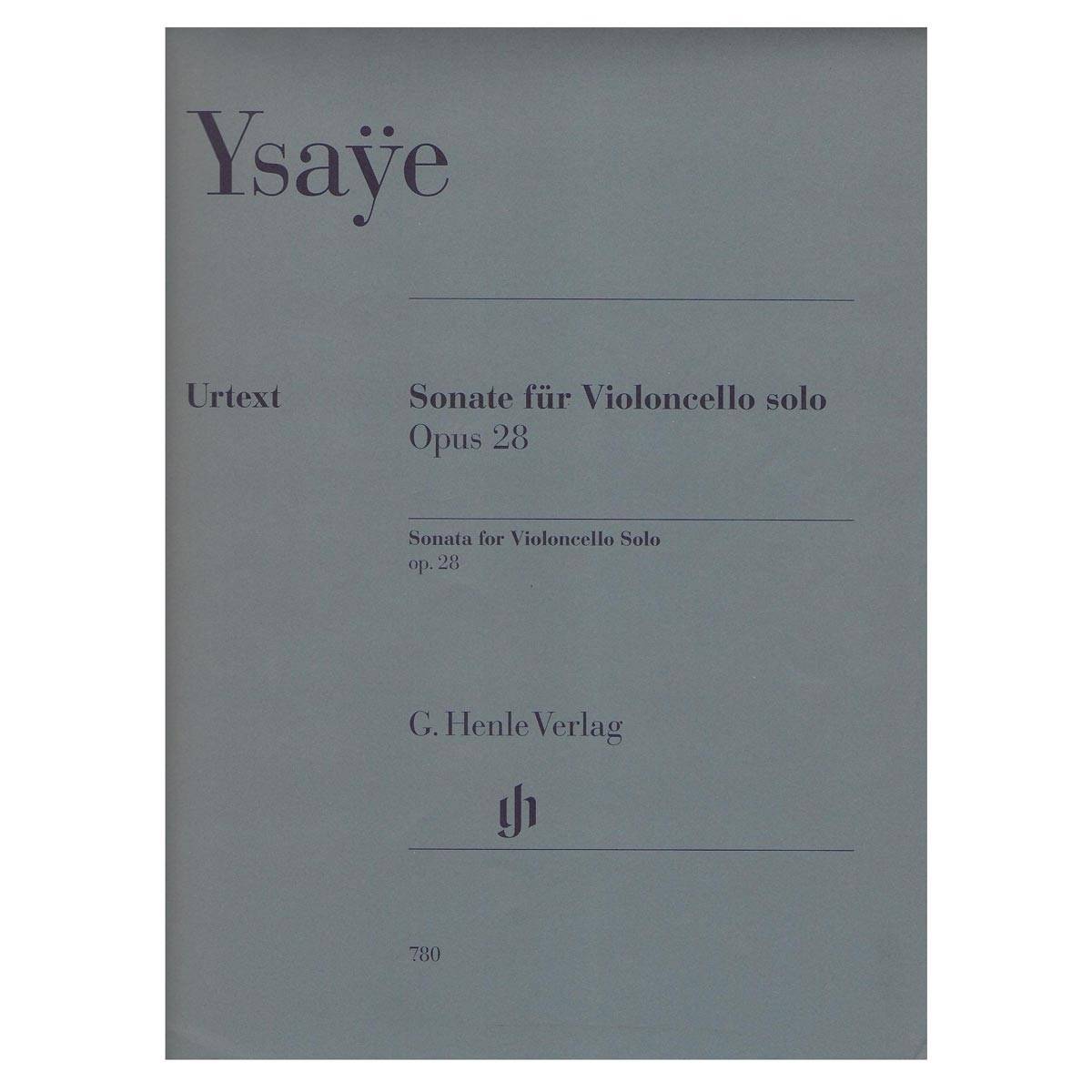 Ysaye - Sonata Op.28 for Violoncello Solo