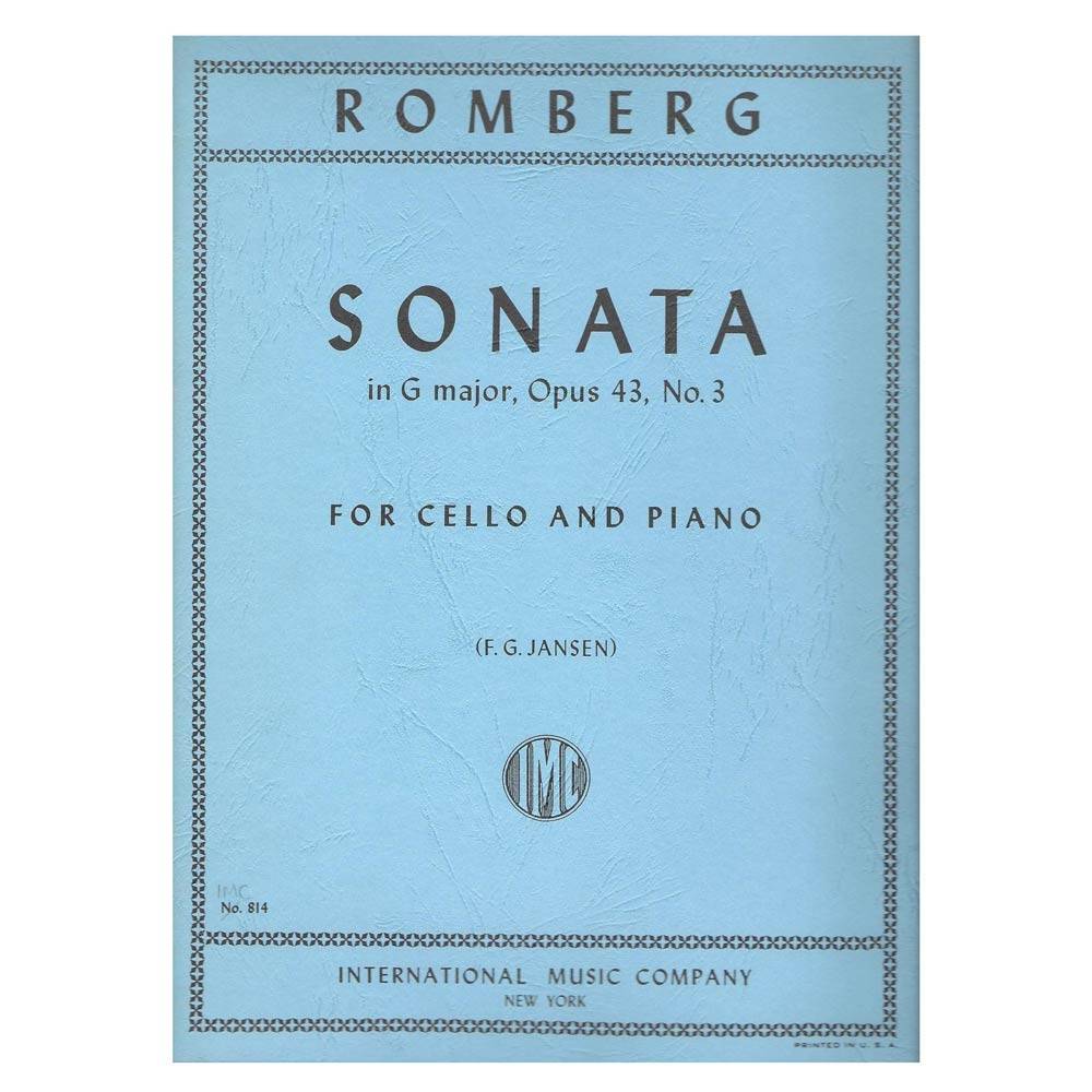 Romberg - Sonata In G Major Op.43 No.3 for Cello & Piano
