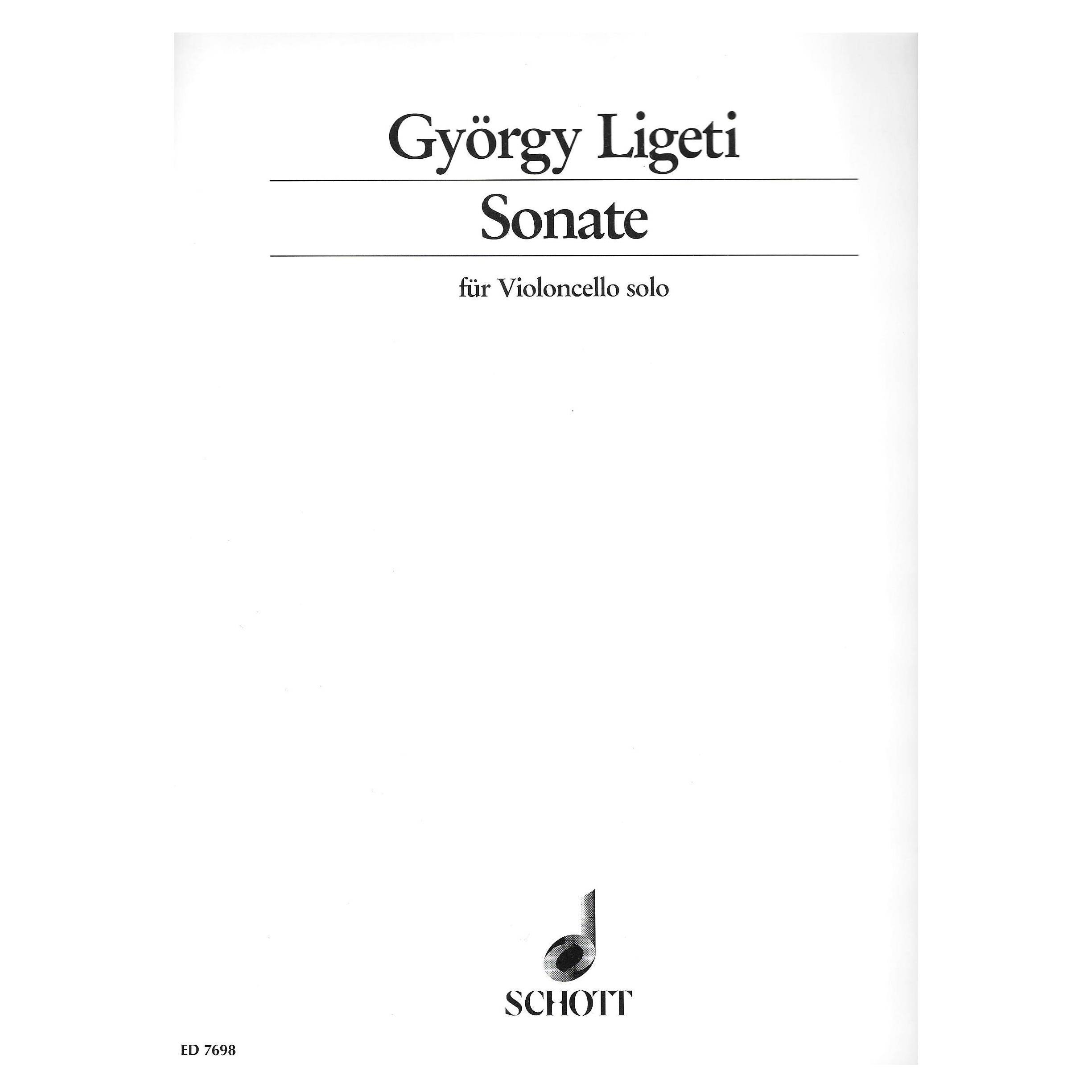 Ligeti - Sonata for Violoncello Solo