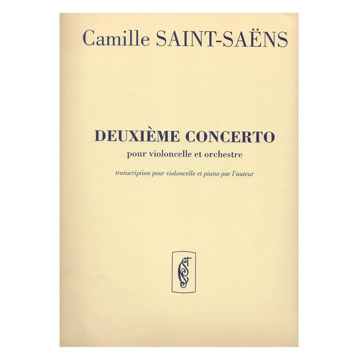 Saint Saens - Deuxieme Concerto Op.119 for Cello & Piano