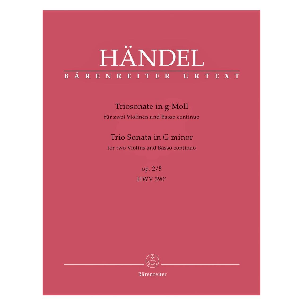 Handel - Trio Sonata In G Minor, For 2 Violins & Basso Continuo