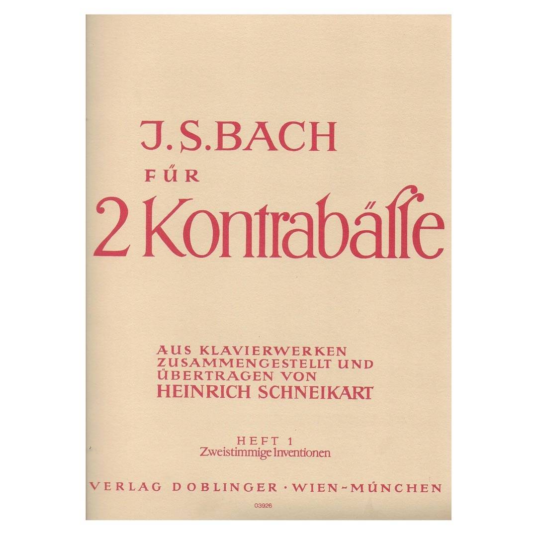 J.S.Bach - For 2 Basses Vol. 1