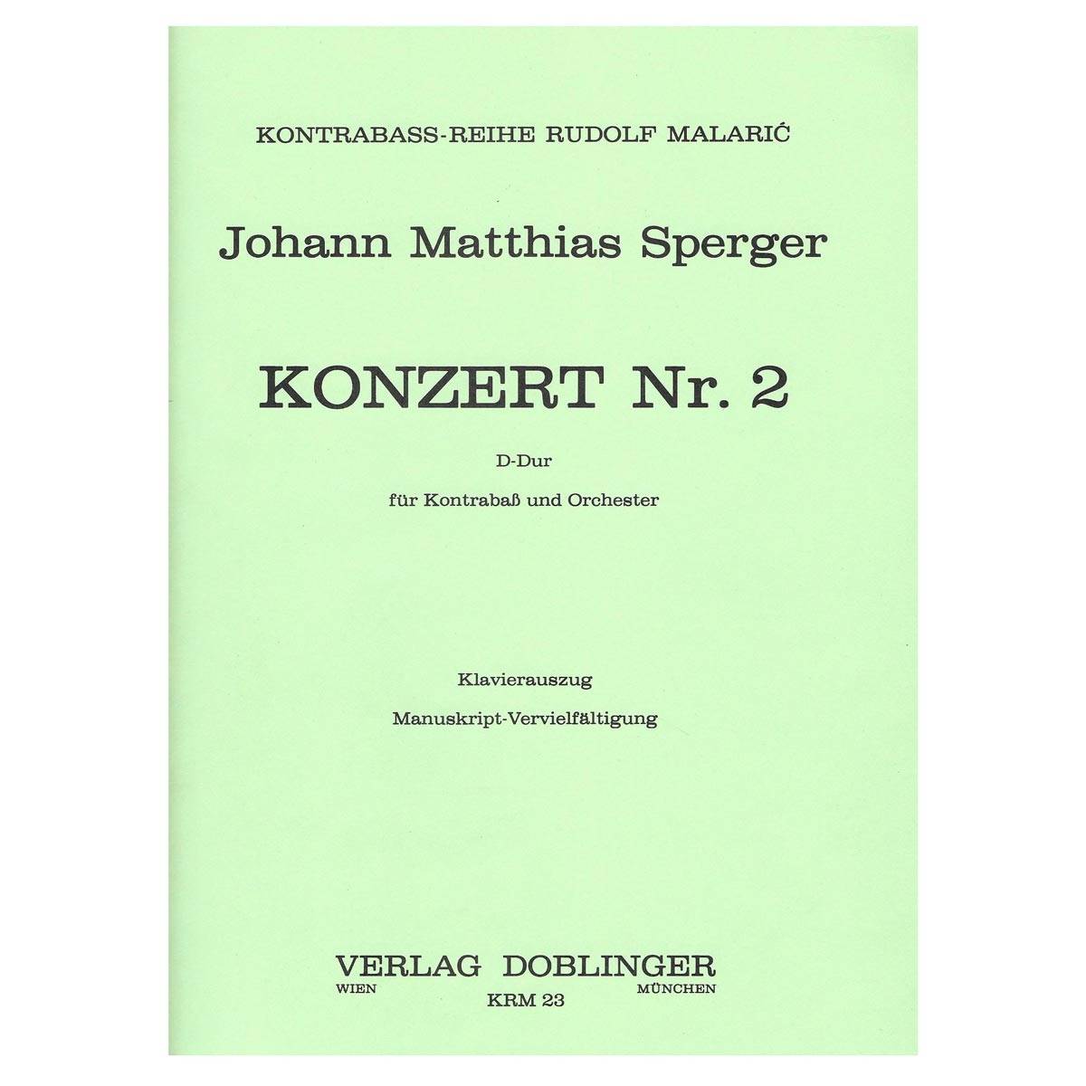 Sperger - Konzert Nr.2 in D Major