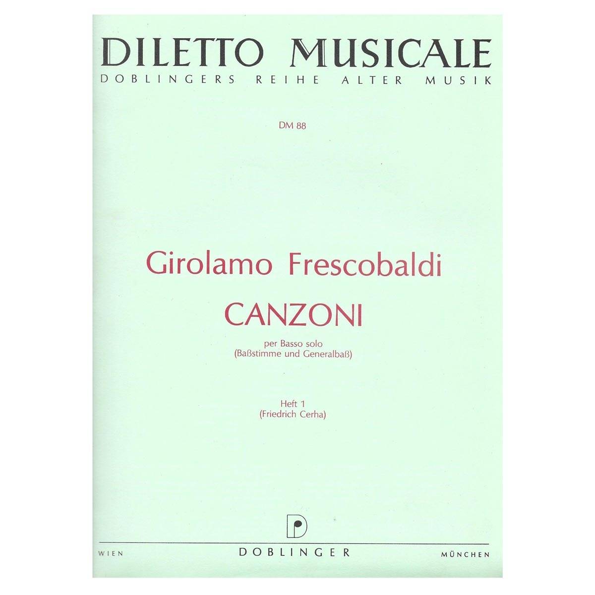 Frescobaldi - Canzoni Per Basso Solo Vol.1