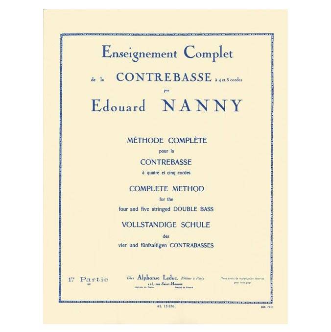 Nanny - Complete Method for The Double Bass Vol.1