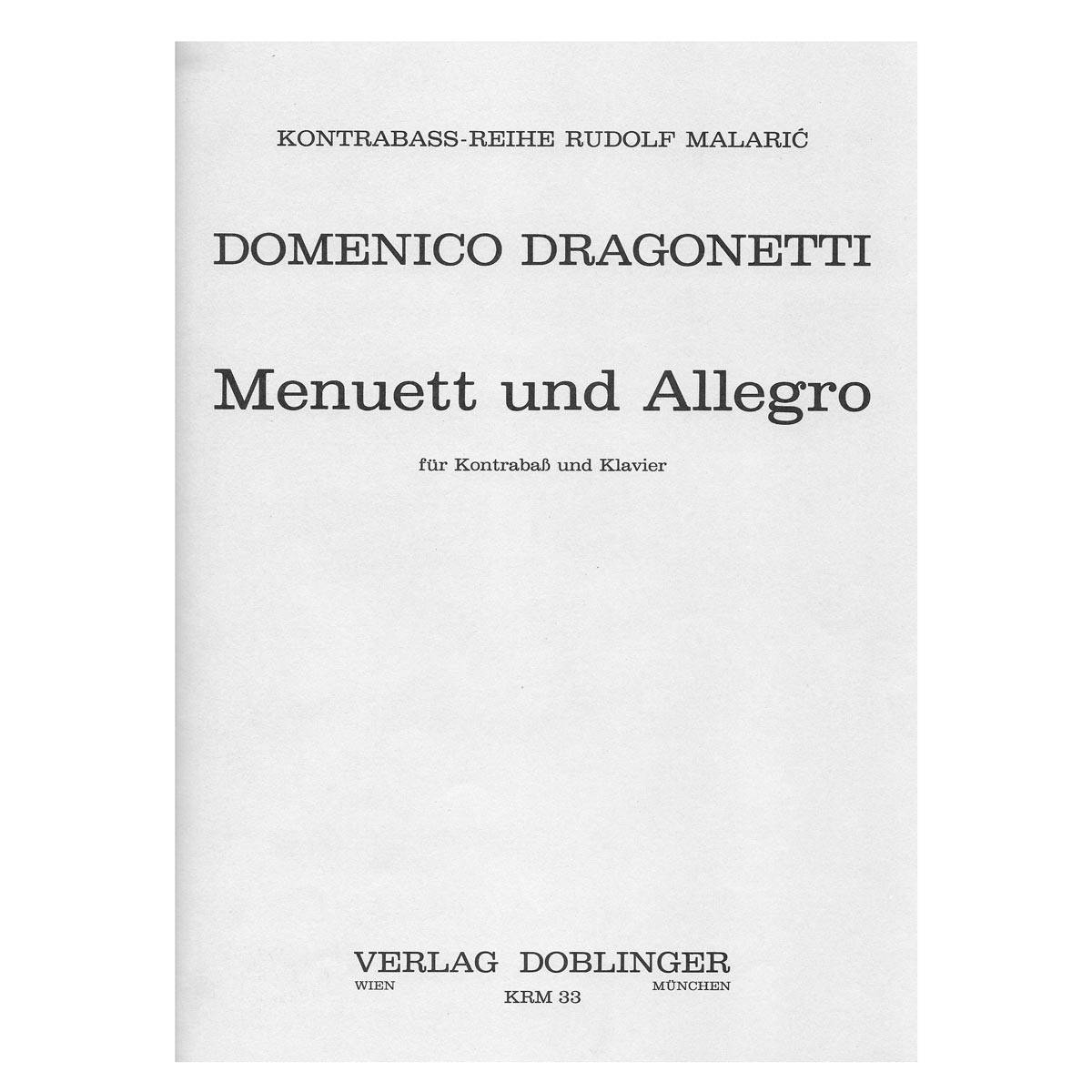 Dragonetti - Menuet and Allegro