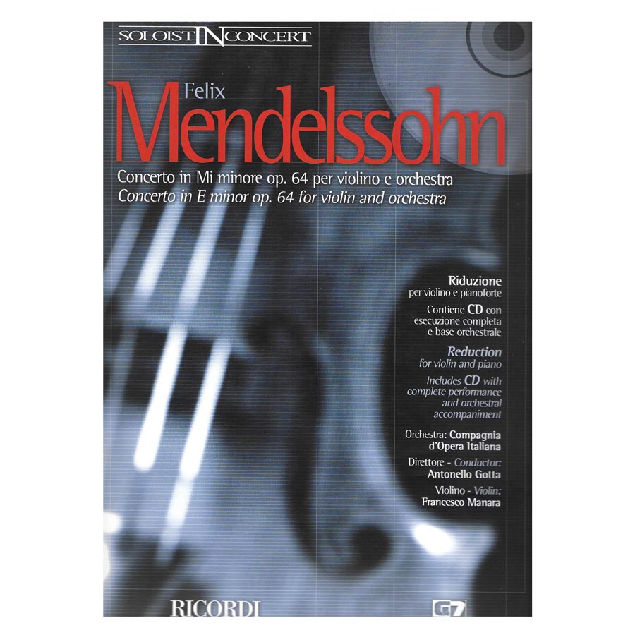 Mendelssohn - Concerto In E Minor Op.64 & CD