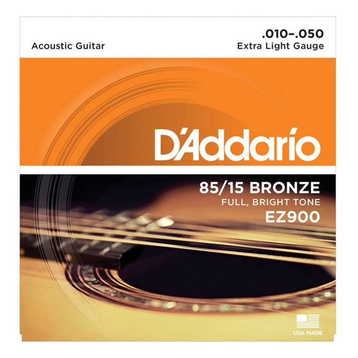D'Addario EZ900 85/15 Bronze 010-050 Acoustic Guitar 6-String Set