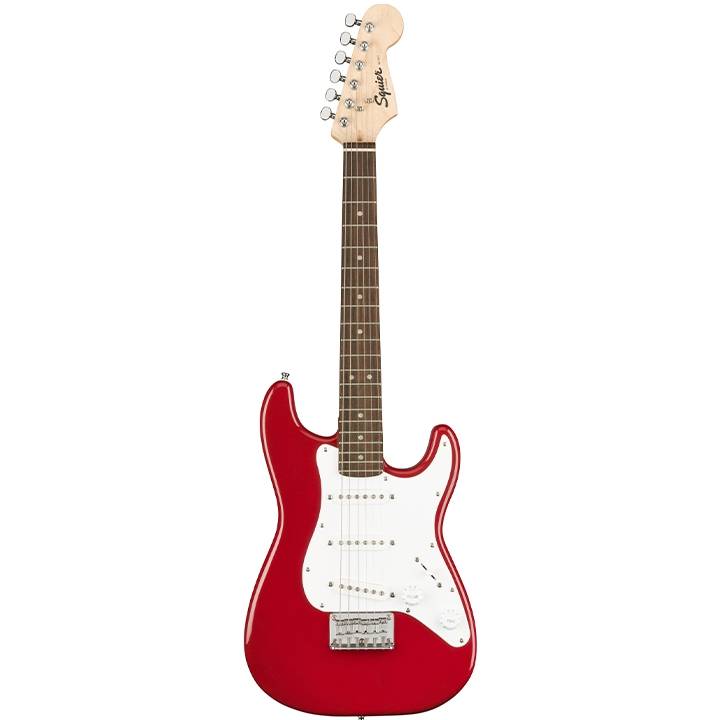 Fender Strat Mini Squier L/N SSS Black Electric Guitar 3/4