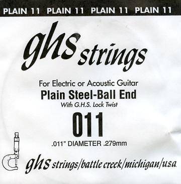 GHS 11 Electric / Acoustic guitar String