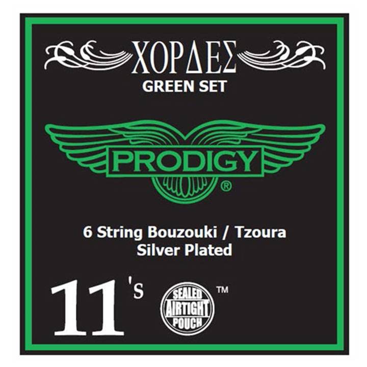 PRODIGY Green 011-022 Bouzouki / Tzouras 6-String Set