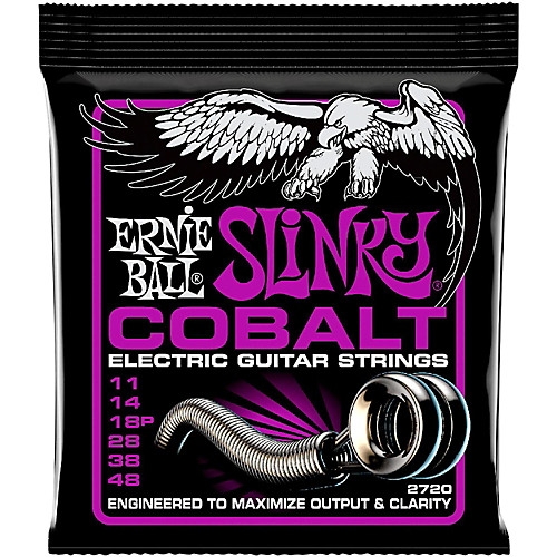 Ernie Ball 2720 Cobalt Power Slinky 011-048 Electric Guitar 6-String Set
