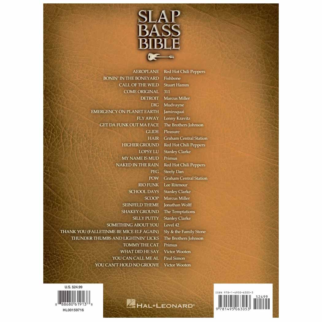 HAL LEONARD Slap Bass Bible