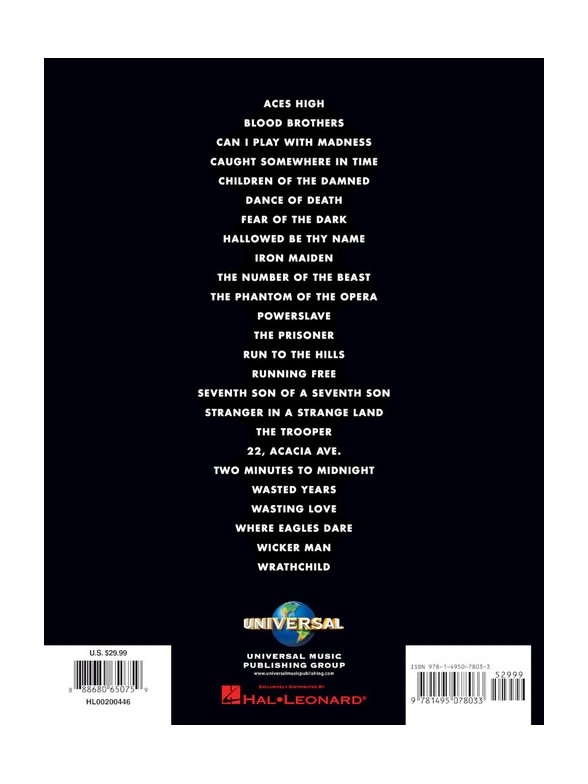 Iron Maiden - 25 Metal Masterpieces (Guitar Tab)