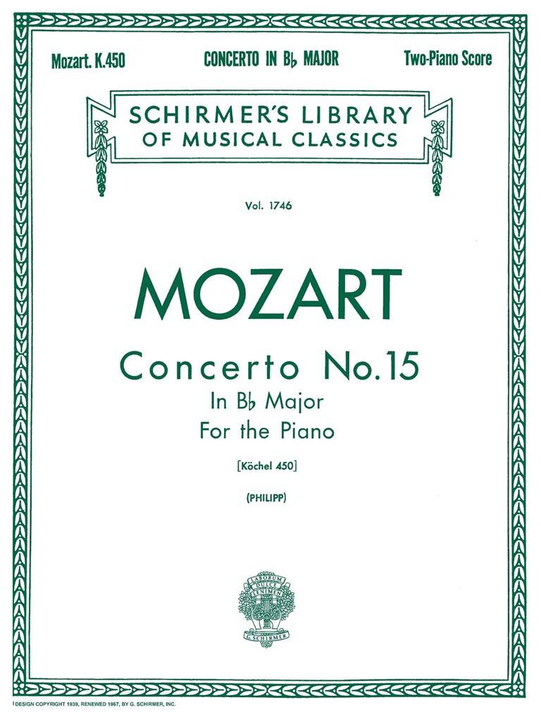 Mozart - Concerto for Two Pianos No 15 in Bb Major K450