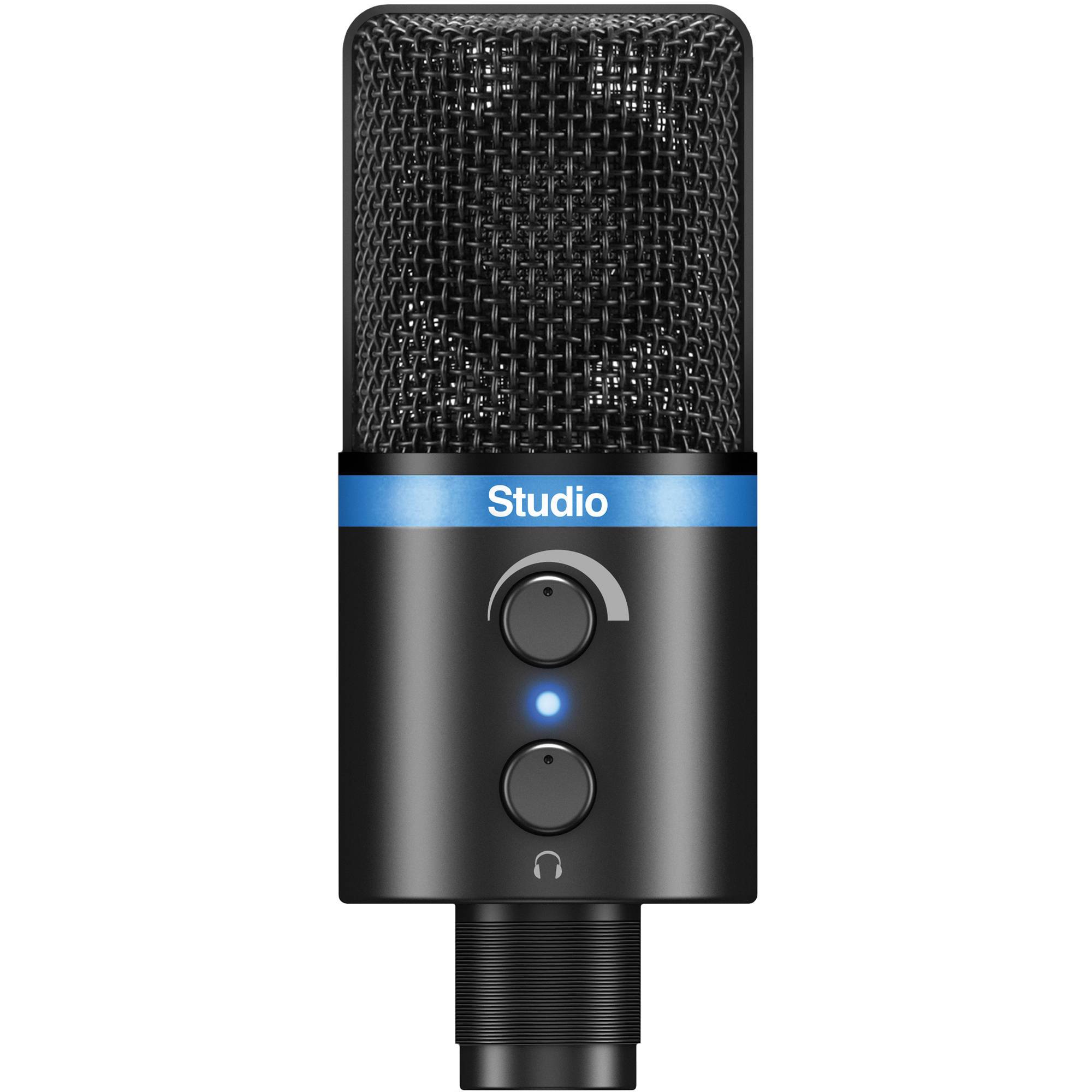 IK Multimedia iRig Mic Studio Black Cardioid Condenser Microphone